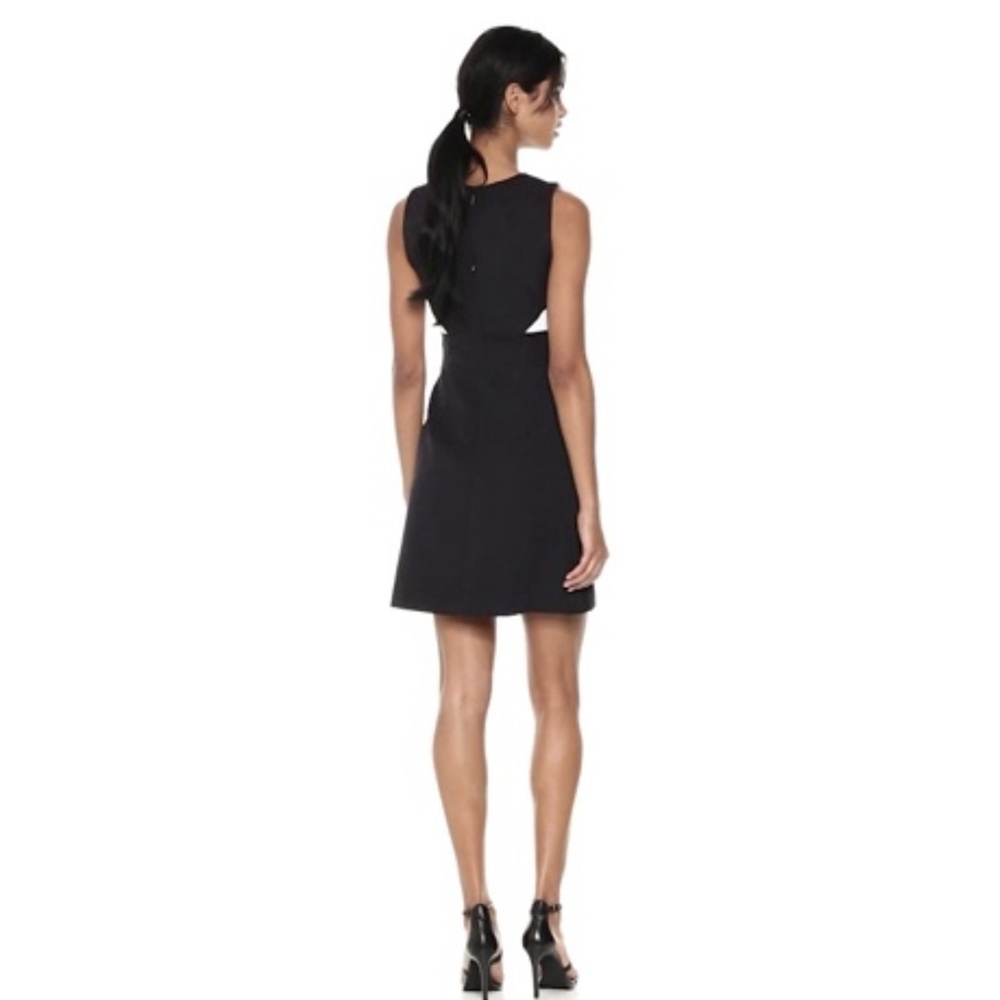 NWT Milly Black / White / Jenny Colorblock Mini Dress Sz. 2 - Picture 2 of 2